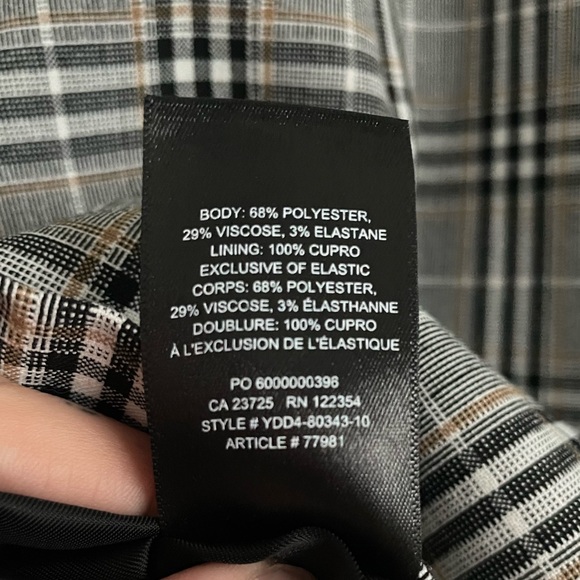 Like New, Wilfred Aritzia Women’s Plaid Spaghetti Strap Mini Dress Size 2 - Picture 3 of 12